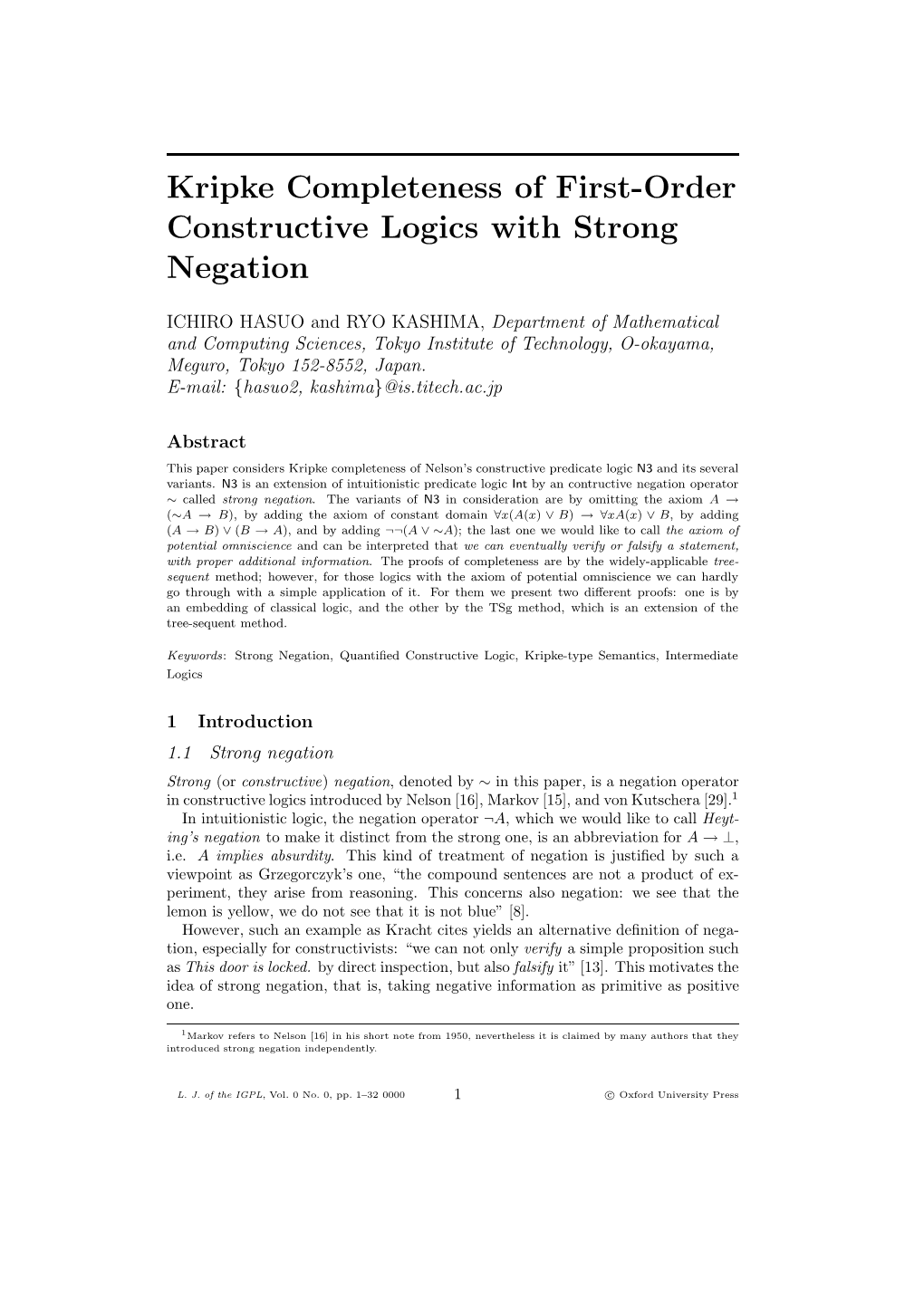 Kripke Completeness of First-Order Constructive Logics with Strong Negation