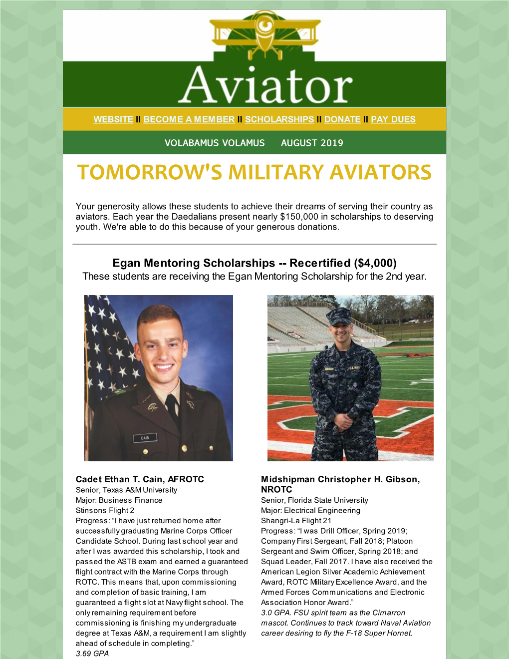 Tomorrow's Military Aviators