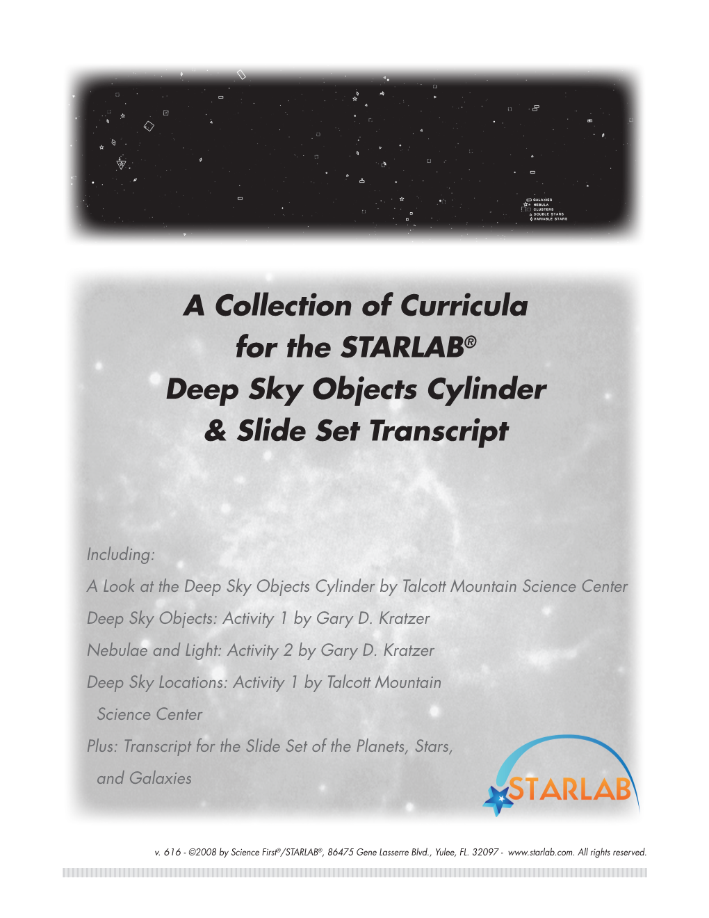 STARLAB® Deep Sky Objects Cylinder & Slide Set Transcript