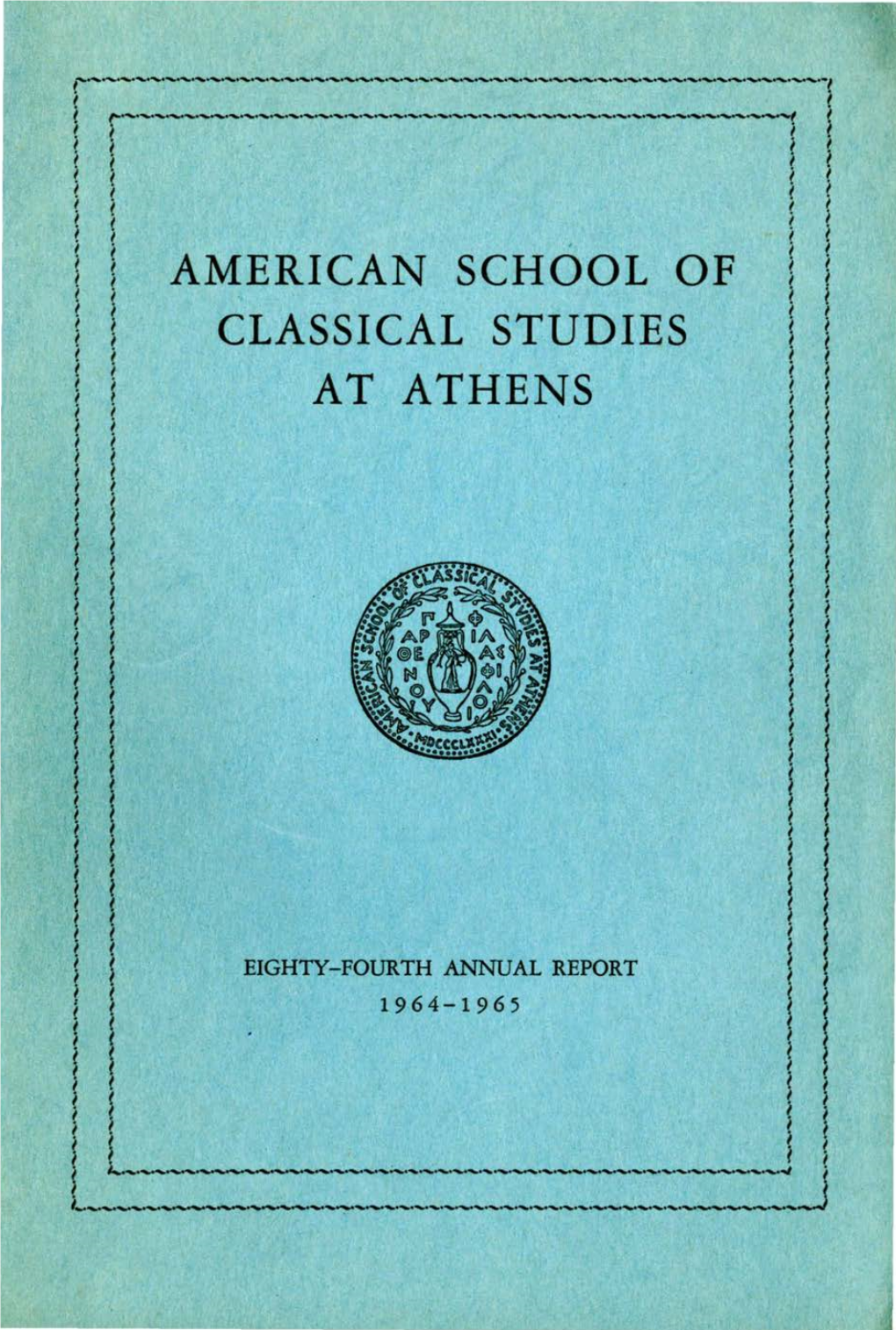 American School of ~ ~ Classical Studies at a Th.Ens