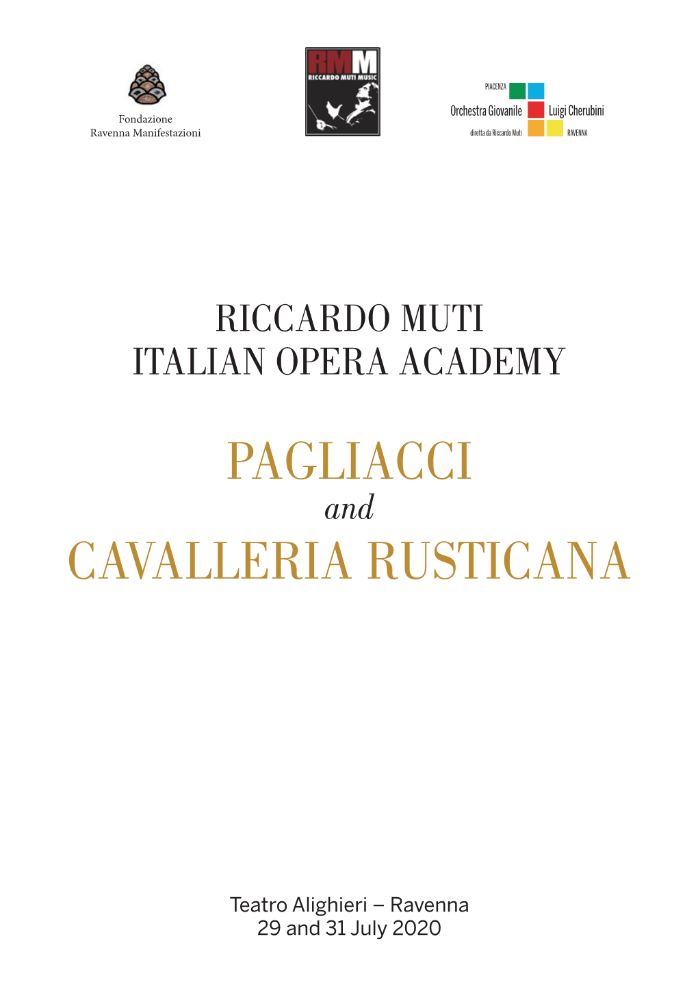 Pagliacci Cavalleria Rusticana