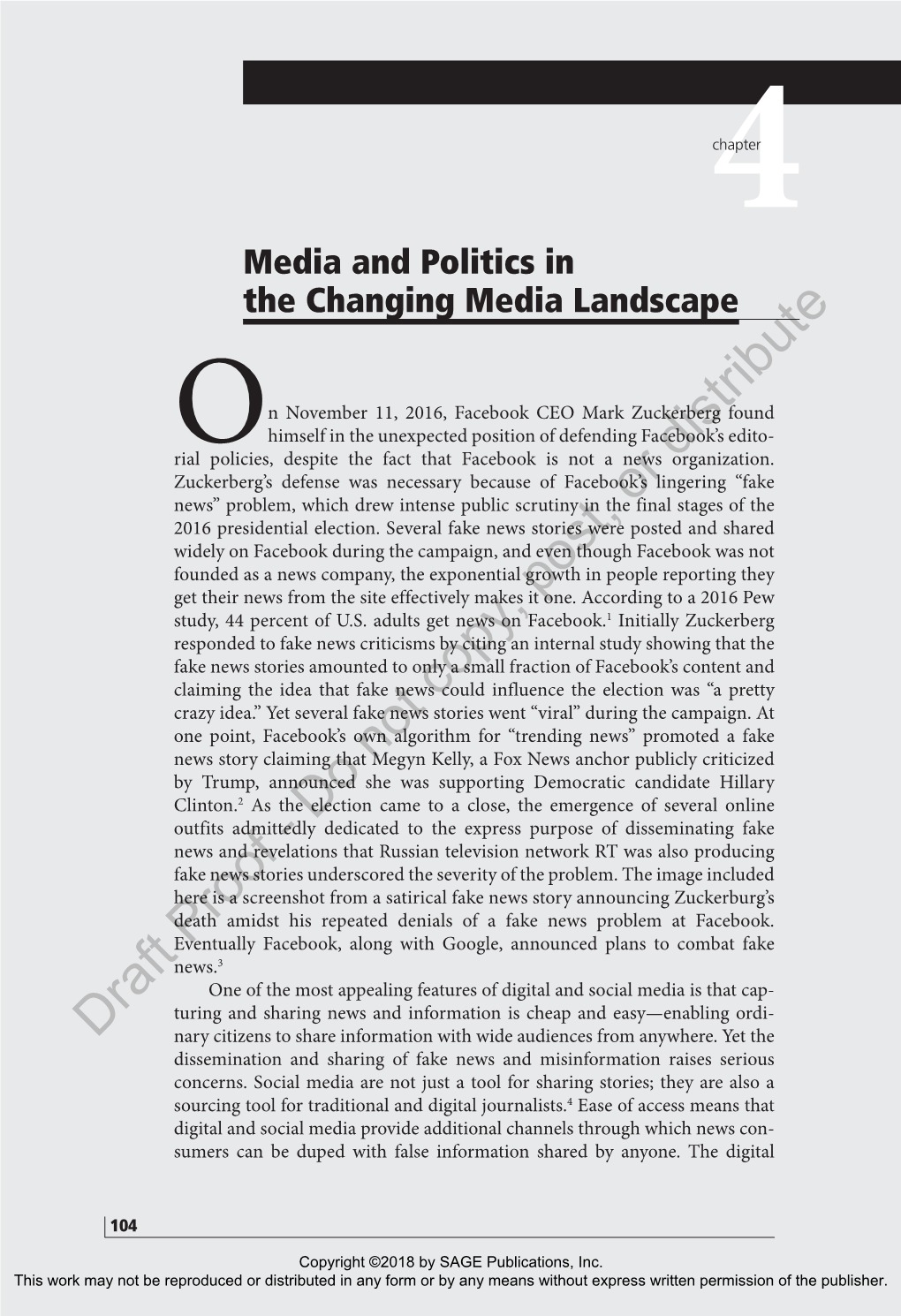 Media and Politics in the Changing Media Landscape