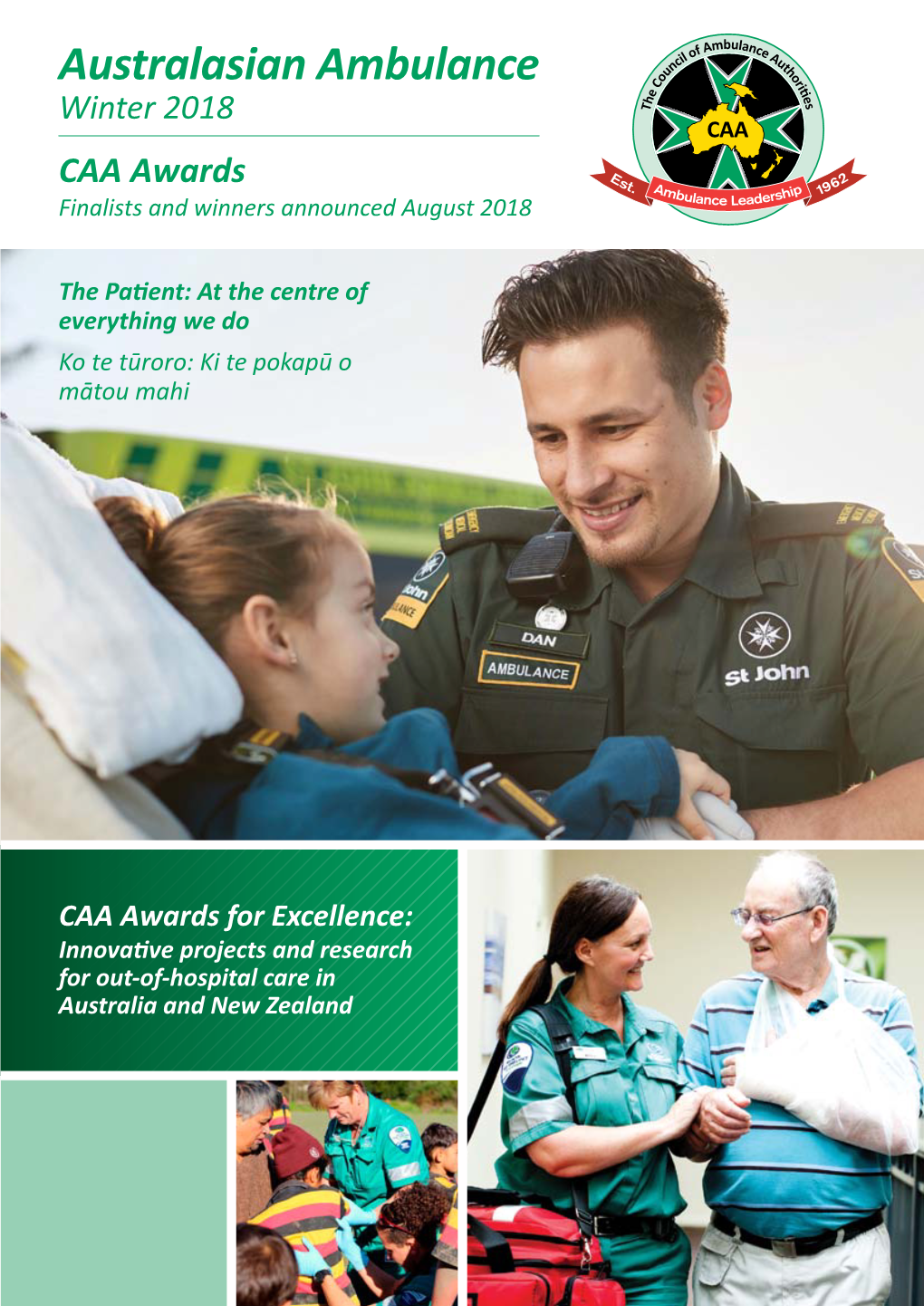 Australasian Ambulance Winter 2018 CAA Awards Finalists and Winners Announced August 2018