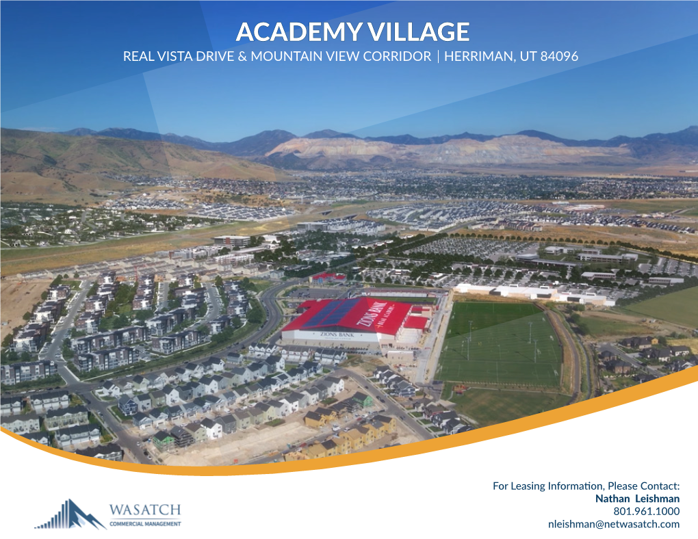 Academy Village Real Vista Drive & Mountain View Corridor Herriman, Ut 84096