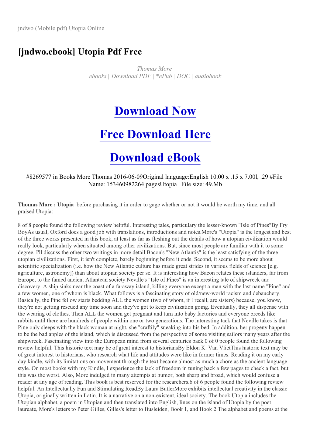 Jndwo (Mobile Pdf) Utopia Online