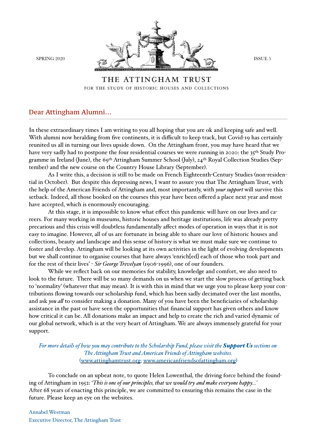 Issue 5 – Attingham Trust Spring 2020