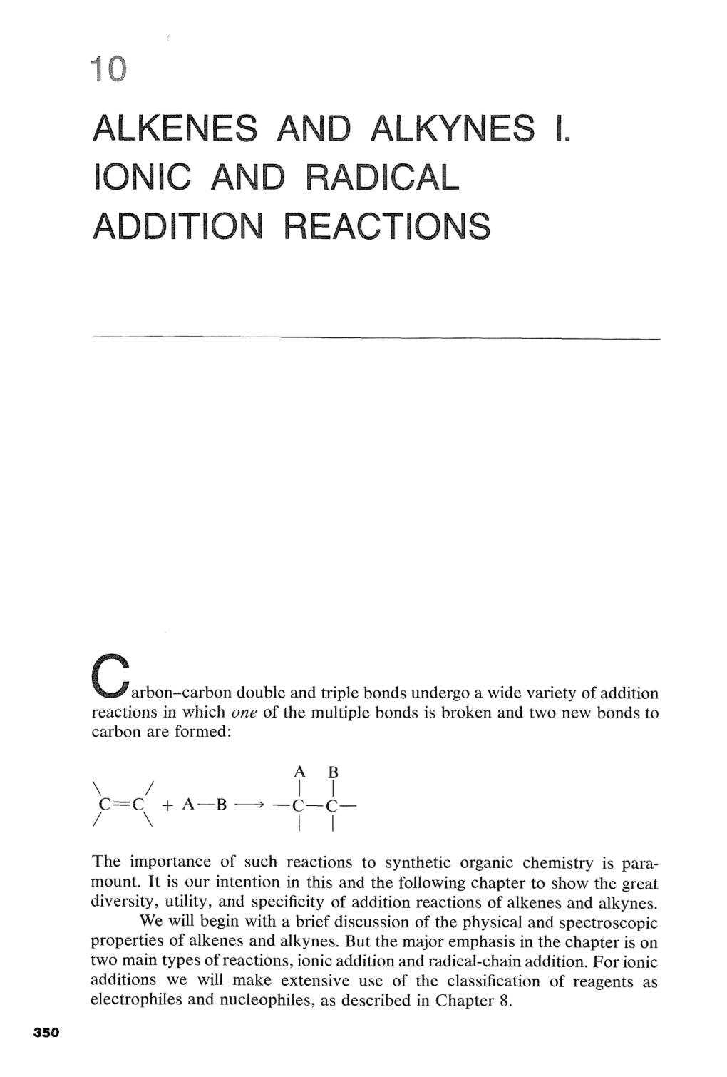 Alkenes and Alkynes and Rad on React