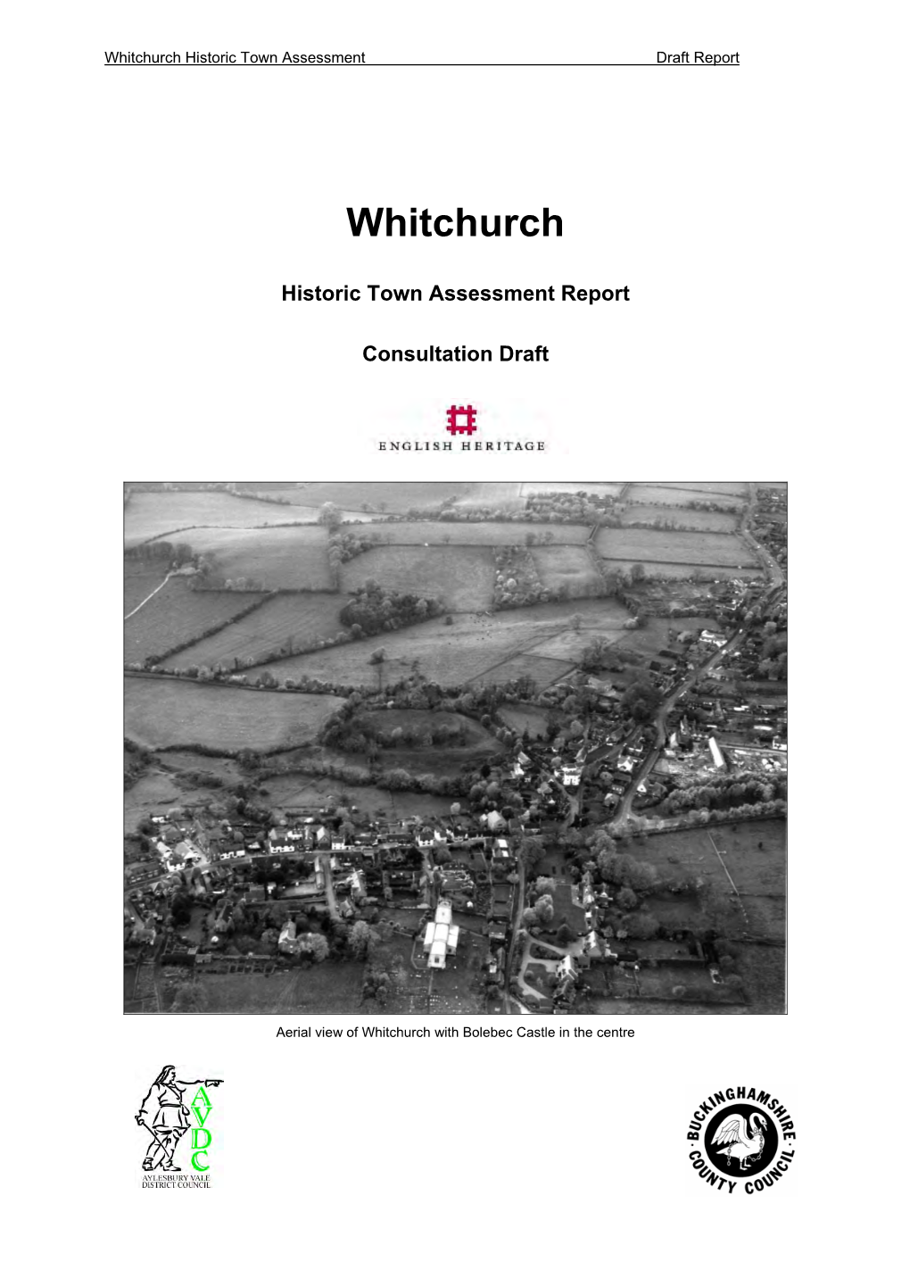 Whitchurch Historic Town Assessment Report