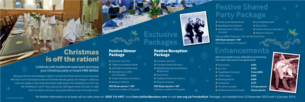 Exclusive Packages Festive Shared Party Package Enhancements