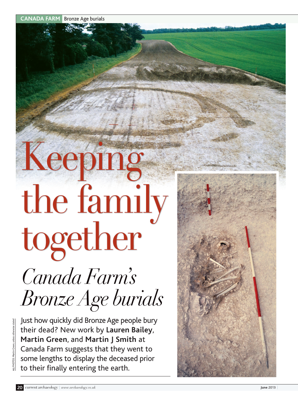 Canada Farm's Bronze Age Burials