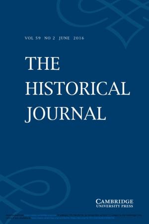 The Historical Journal the Historical Journal