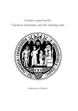 Contact Open Books: Classical Invariants and the Binding Sum