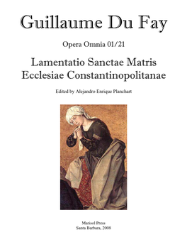 Lamentatio Sanctae Matris Ecclesiae Constantinopolitanae