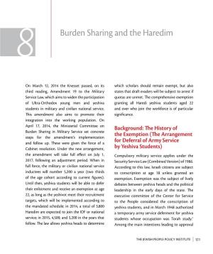 Burden Sharing and the Haredim