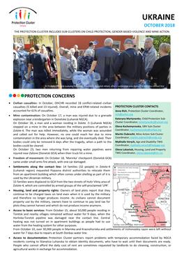 Protection Cluster Factsheet