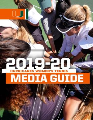 2019-20 Media Guide @Caneswtennis | Hurricanesports.Com