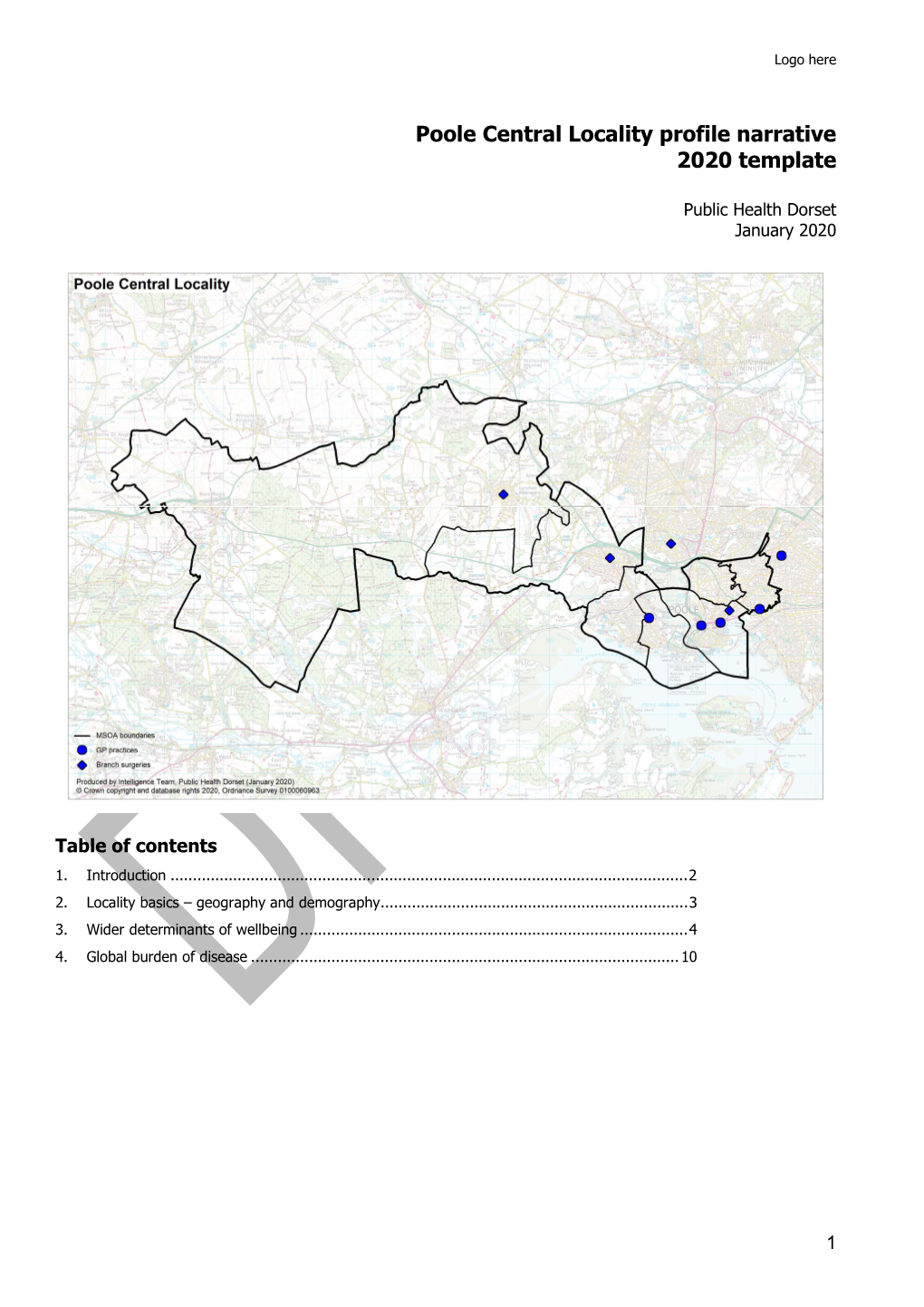 Poole Central Locality Profile Narrative 2020 Template