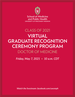 Download the Ceremony Program (PDF)