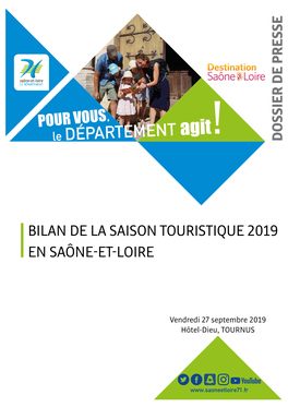 Bilan De La Saison Touristique 2019 En Saône-Et-Loire
