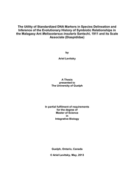 The Utility of Standardized DNA Markers in Species Delineation and Inference of the Evolutionary History of Symbiotic Relationsh