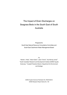 Impacts of Drain Discharges on Seagrass Beds in Southern Australia