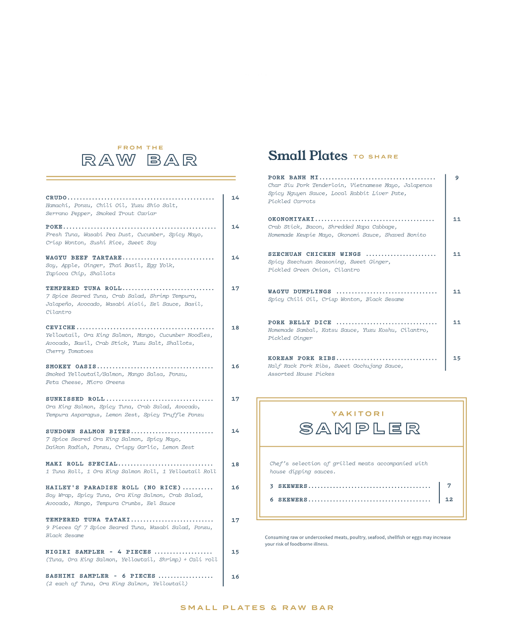 Raw Bar Sampler