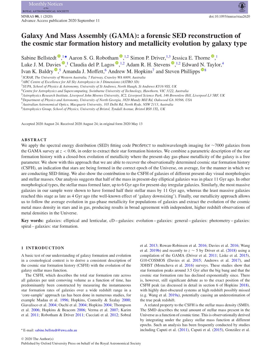 Galaxy and Mass Assembly (GAMA): a Forensic SED Reconstruction of the Cosmic Star Formation History and Metallicity Evolution by Galaxy Type