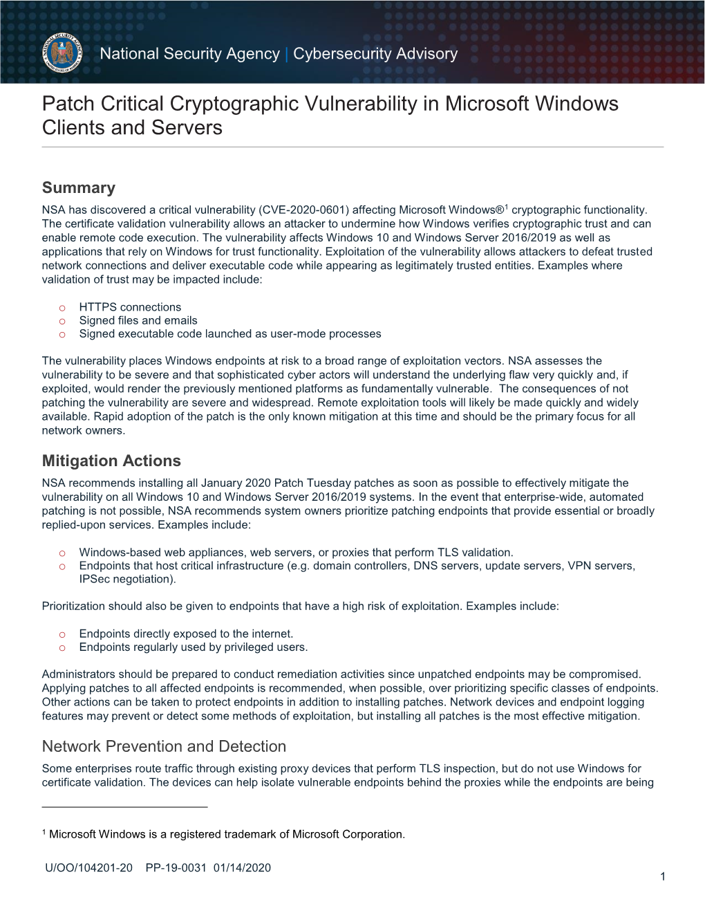 Patch Critical Cryptographic Vulnerability in Microsoft Windows Clients and Servers