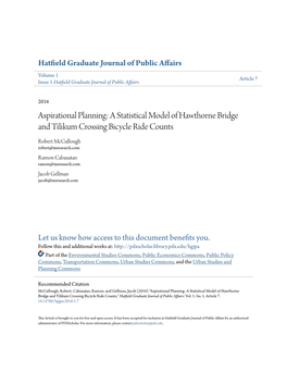 A Statistical Model of Hawthorne Bridge and Tilikum Crossing Bicycle Ride Counts