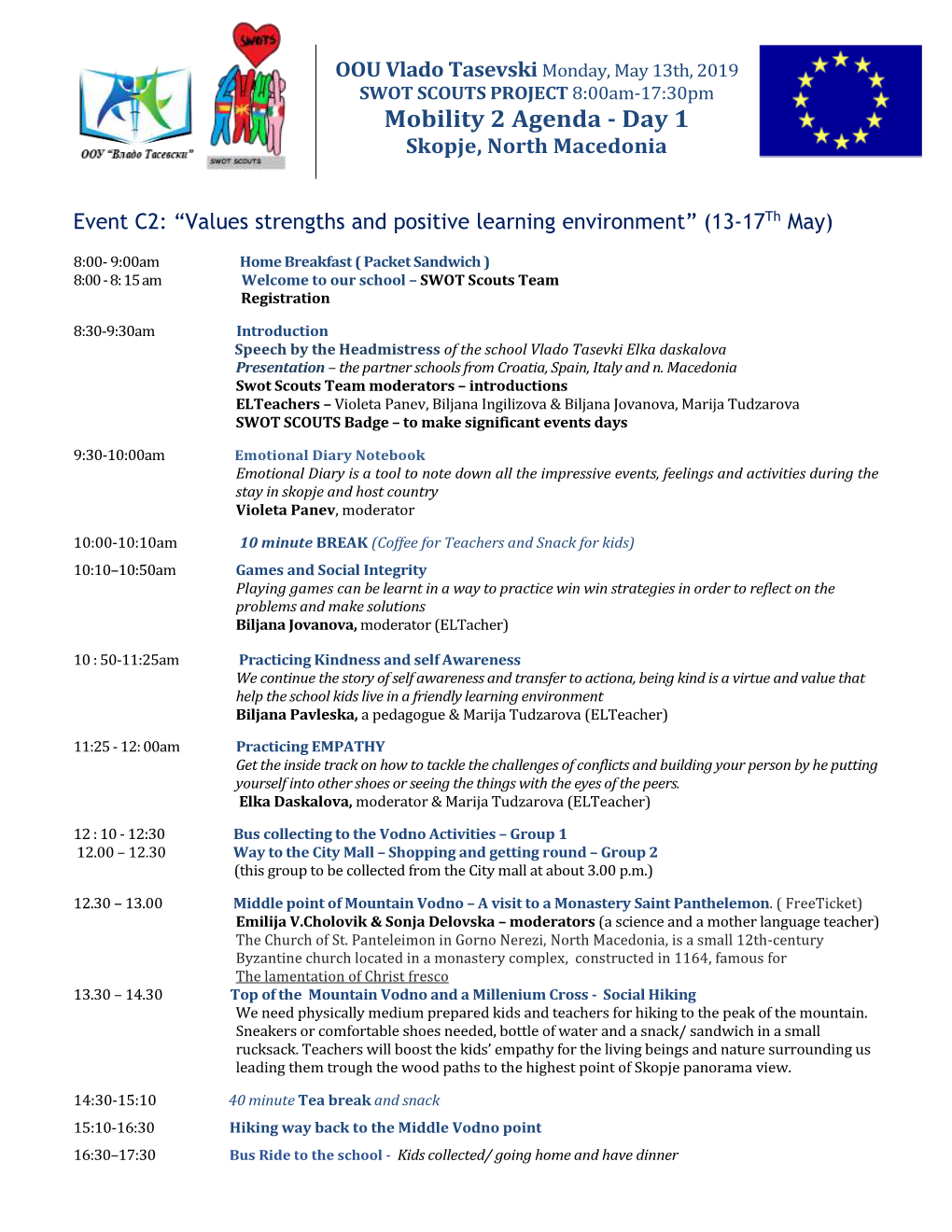 Mobility 2 – AGENDA 13-17Th