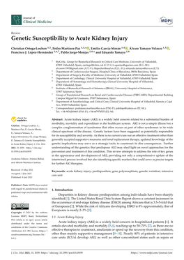 Genetic Susceptibility to Acute Kidney Injury