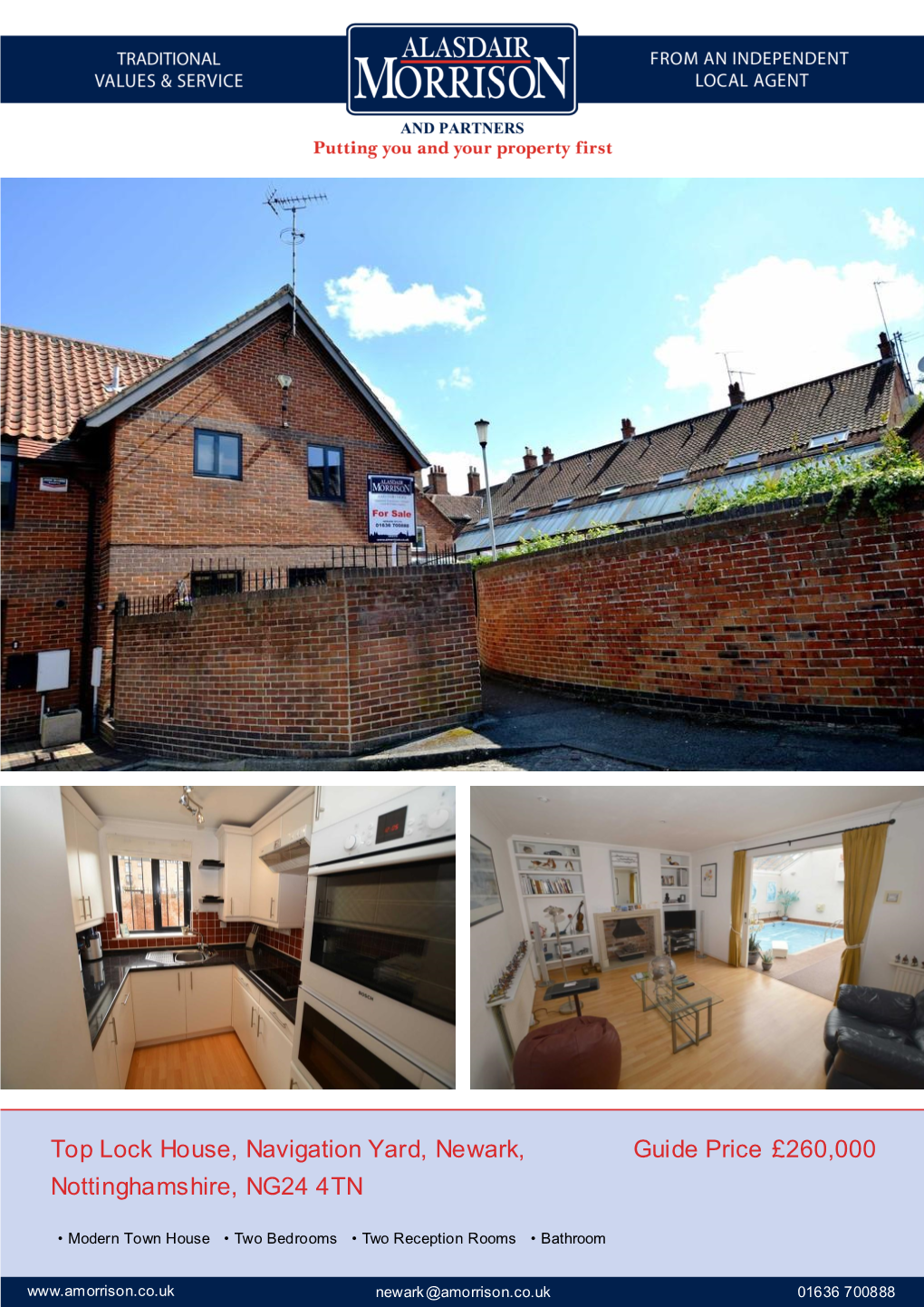 Guide Price £260,000 Top Lock House, Navigation Yard, Newark