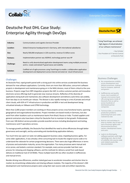 Deutsche Post DHL Case Study: Enterprise Agility Through Devops