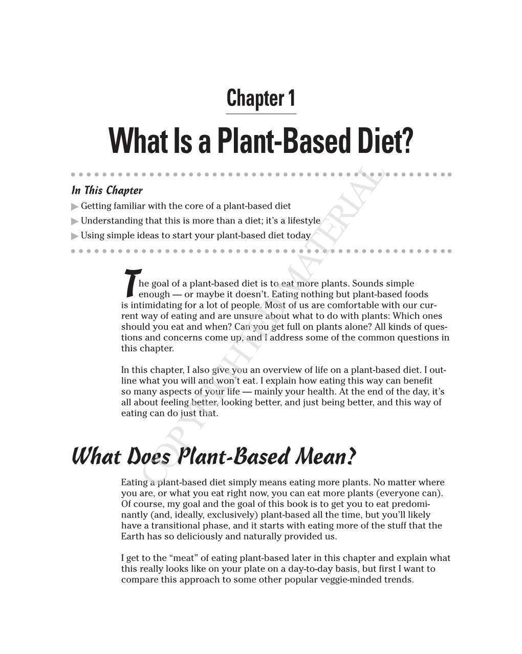 What Is a Plant-Based Diet?