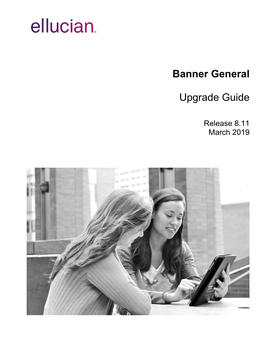 Banner General Upgrade Guide 8.11
