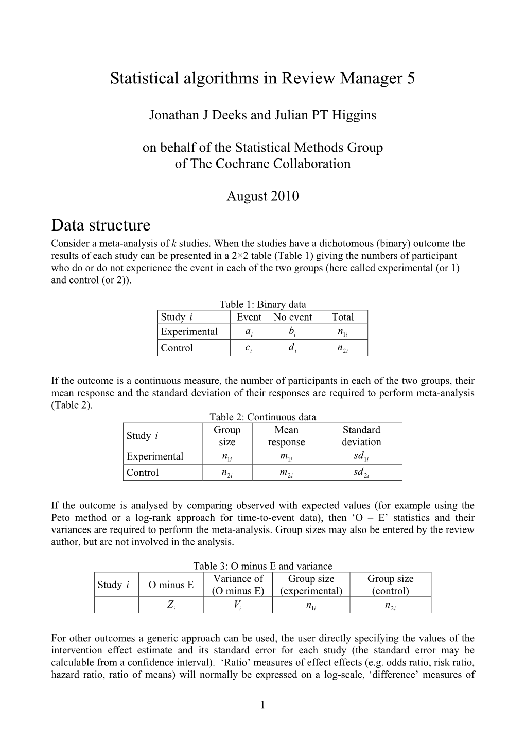 Statistical Methods Programmed in Metaview