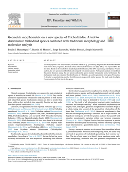 IJP: Parasites and Wildlife 7 (2018) 228–236