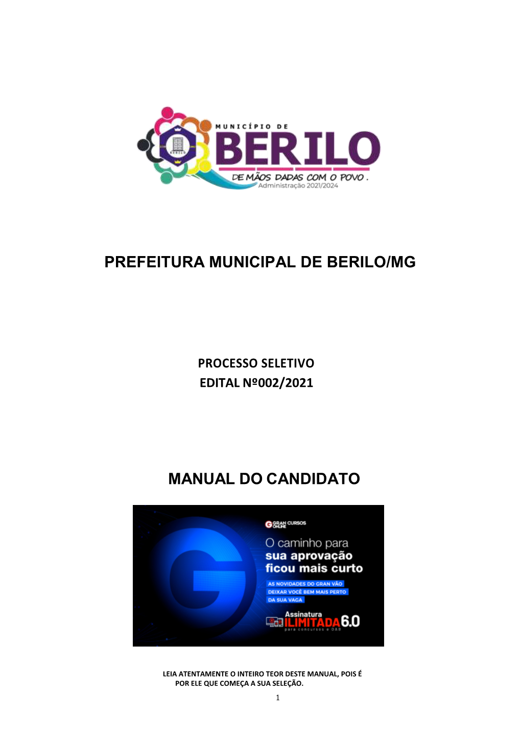 Prefeitura Municipal De Berilo/Mg