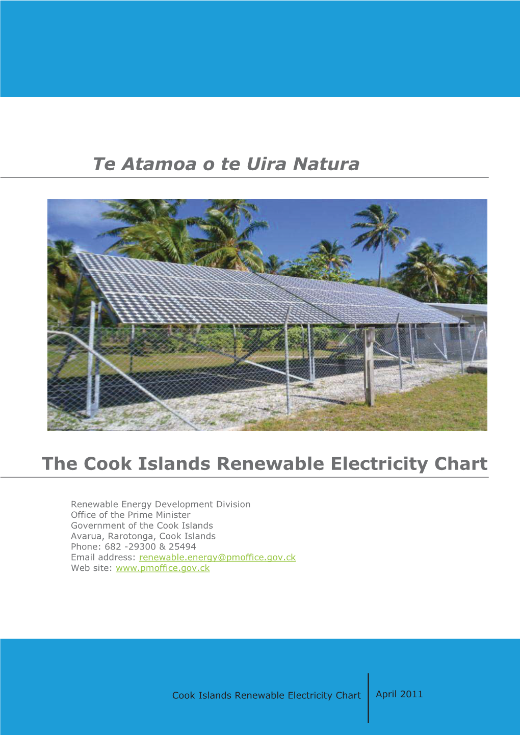 Cook Islands Renewable Electricity Chart