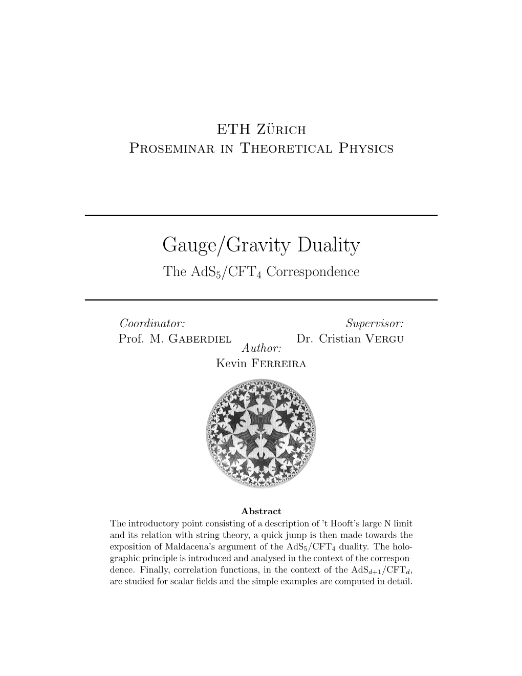 Gauge/Gravity Duality