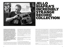 Jello Biafra's Incredibly Strange Record Collection