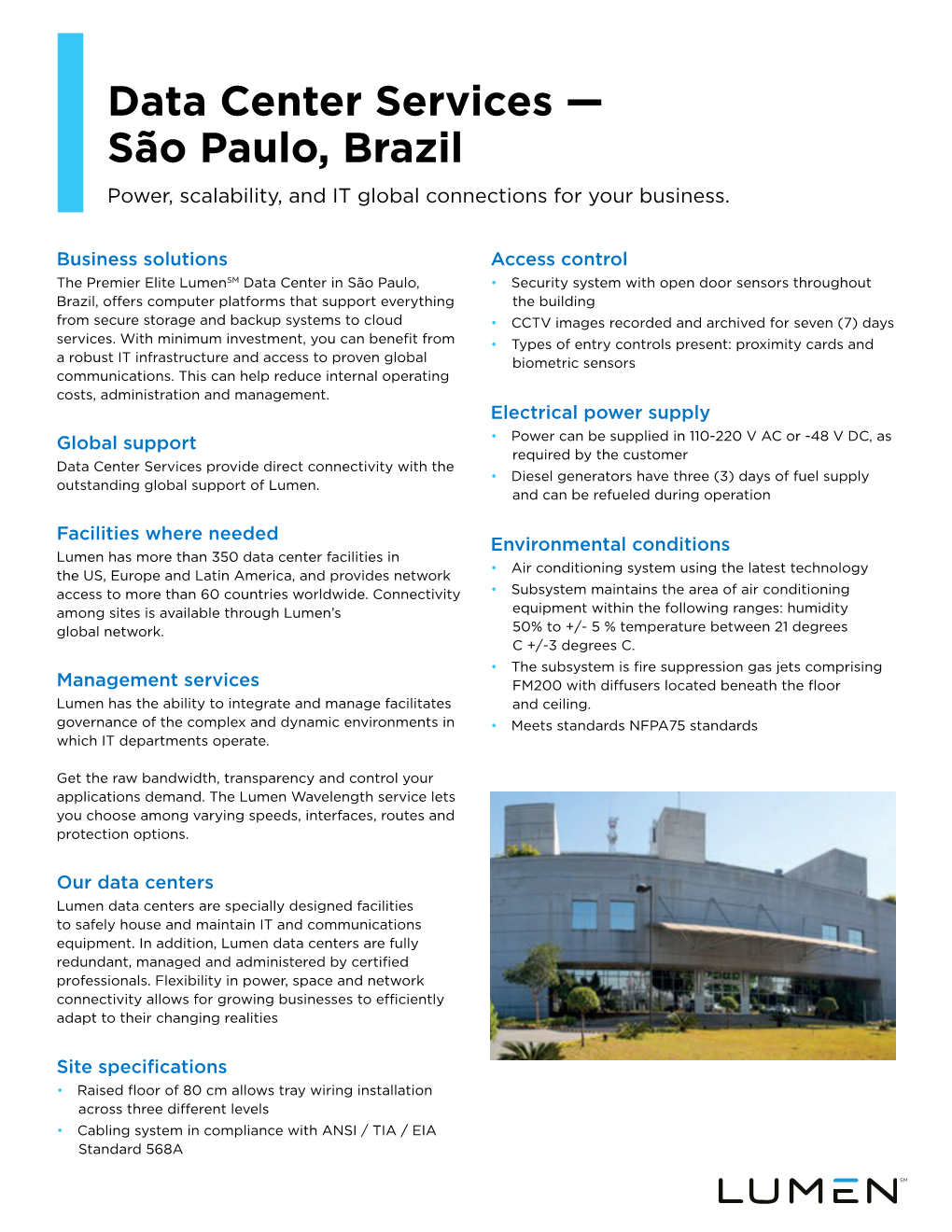 Data Center Services — São Paulo, Brazil Power, Scalability, and IT Global Connections for Your Business