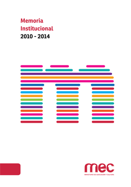 Memoria Institucional 2010 - 2014