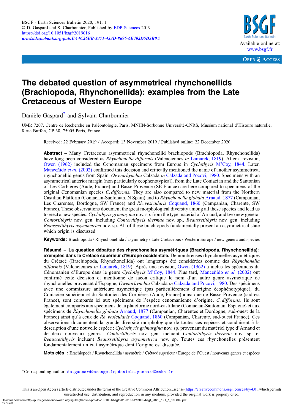 Brachiopoda, Rhynchonellida): Examples from the Late Cretaceous of Western Europe