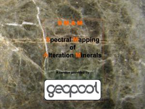 Spectral Mapping of Alteration Minerals