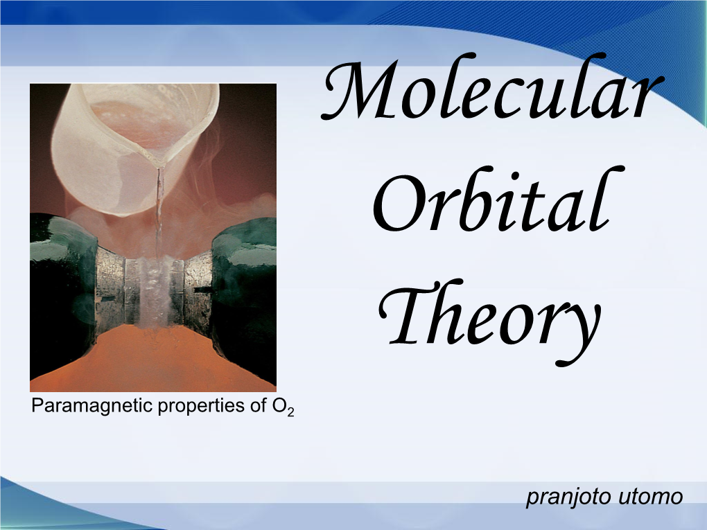 Bonding Orbital