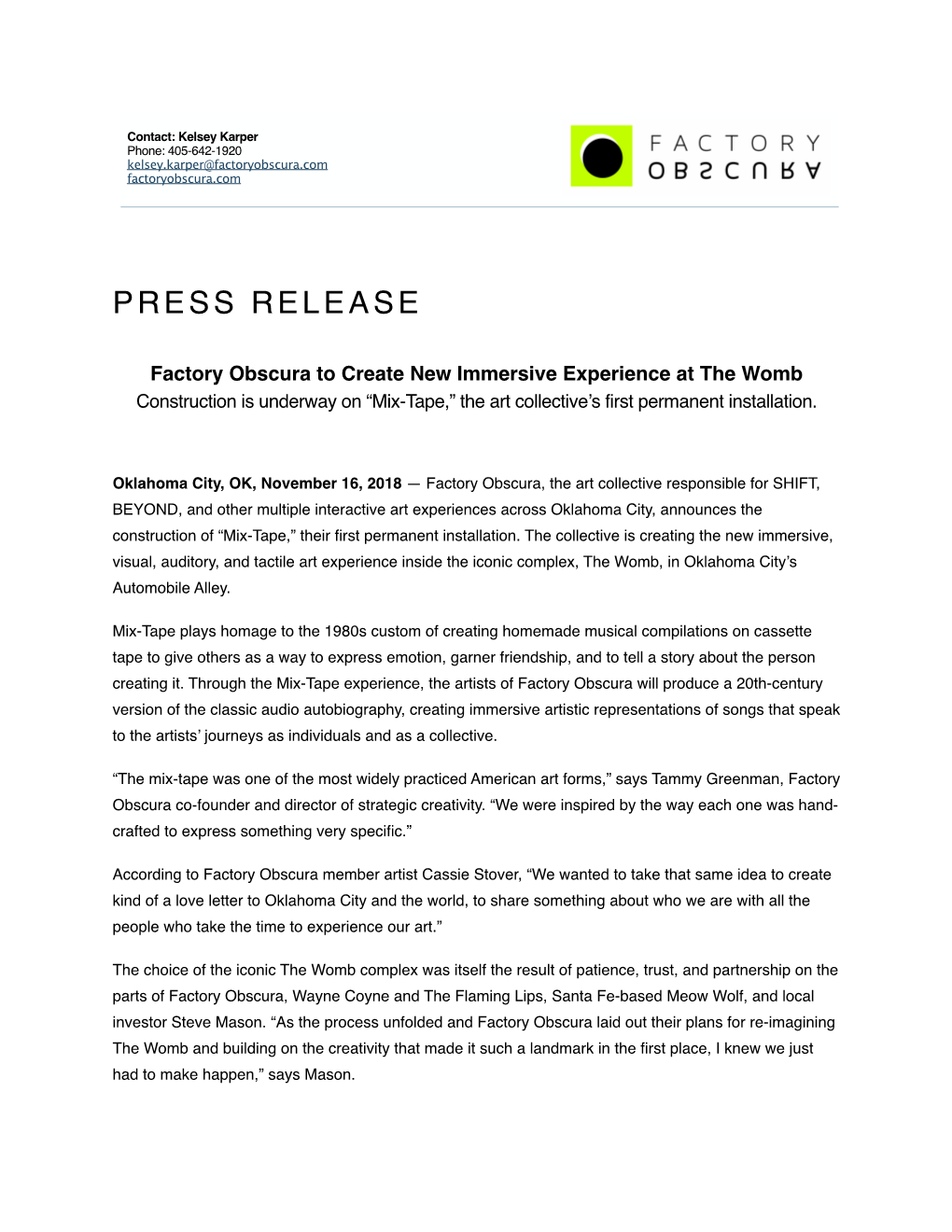 Mixtape Press Release.Pages