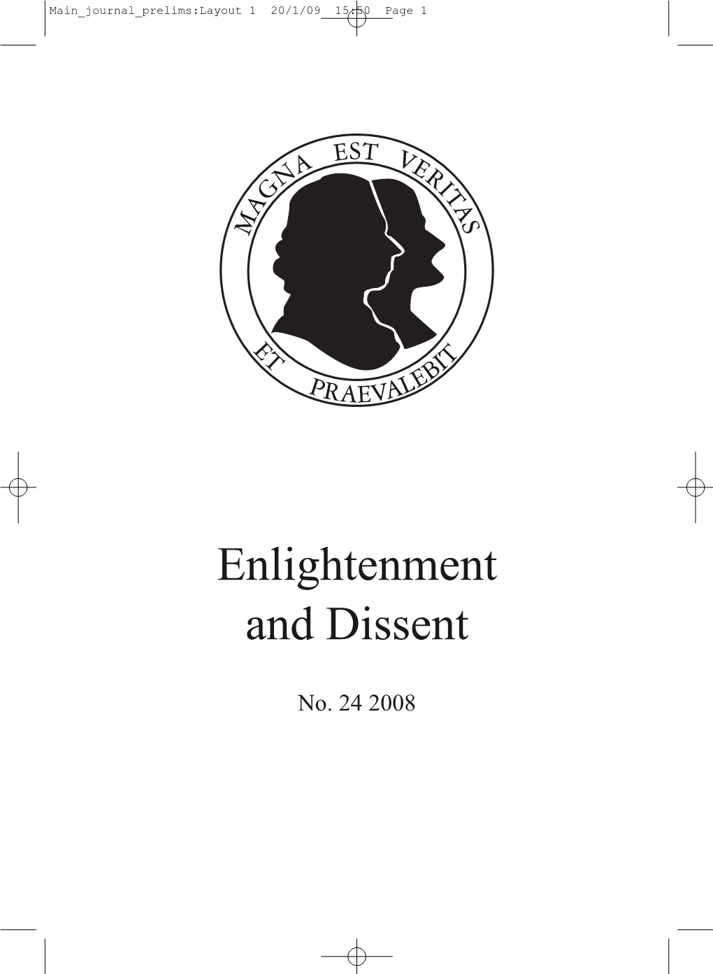 Enlightenment and Dissent 24(2008)