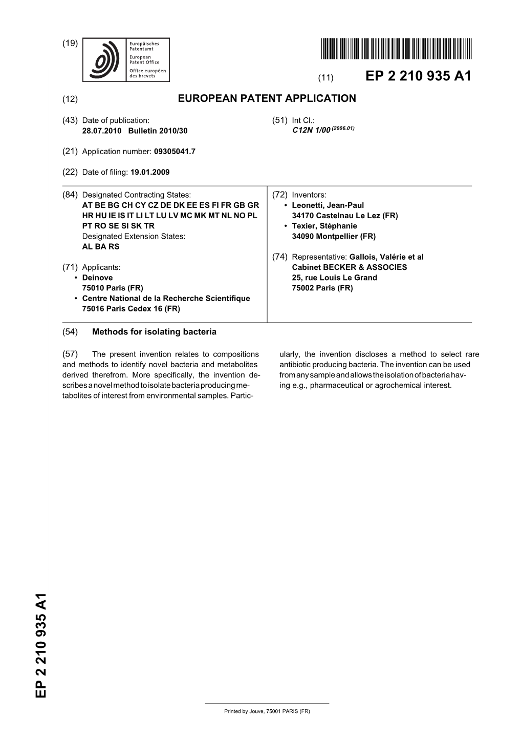 Methods for Isolating Bacteria