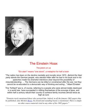 The Einstein Hoax